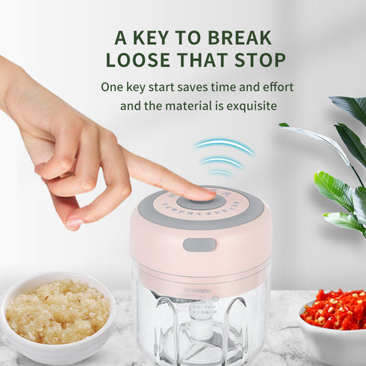 Mini Electric Garlic Chopper USB Charging – Compact Kitchen Efficiency