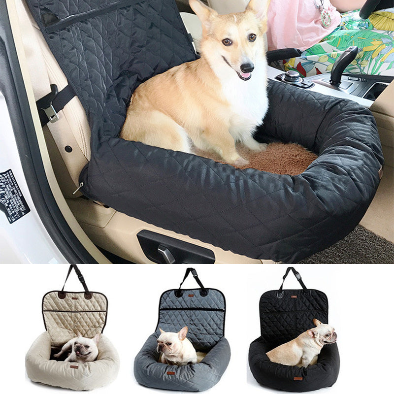 2-in-1 Pet Dog Carrier & Car Seat Pad | Comfortable Travel Solution Ovelo