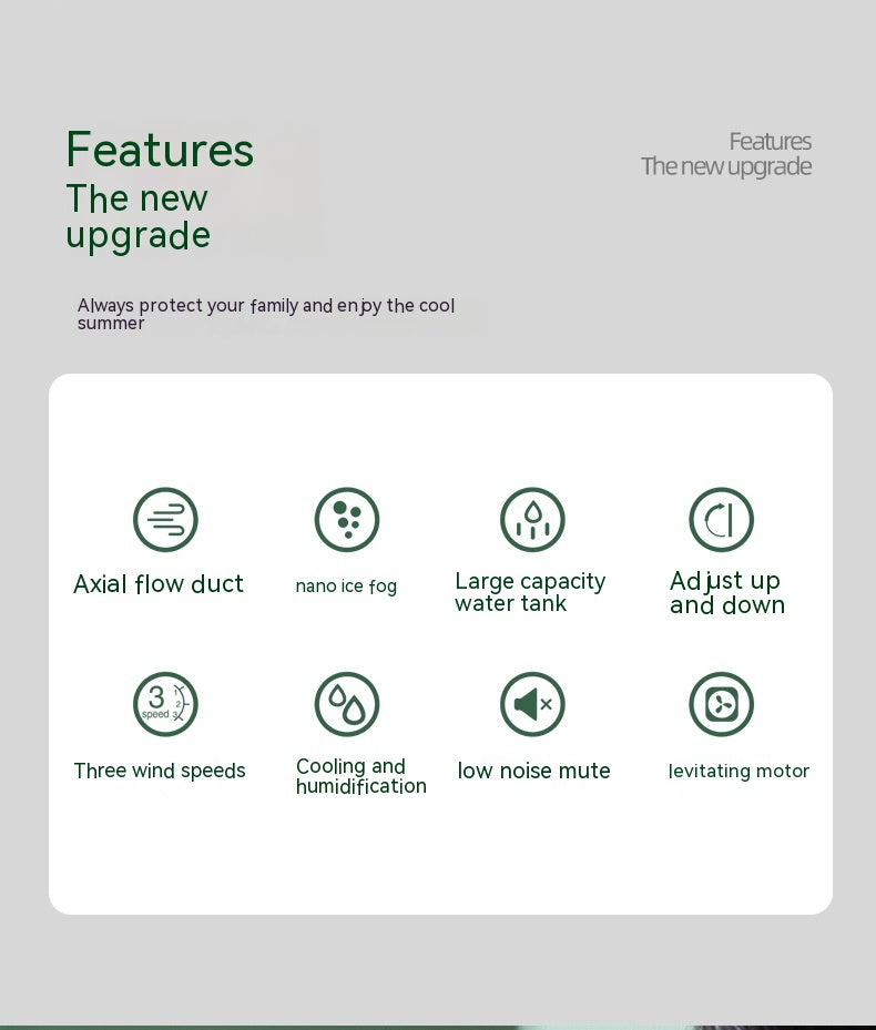 USB Rechargeable Mist & Fan | Portable 3-Speed Desk Fan & Humidifier