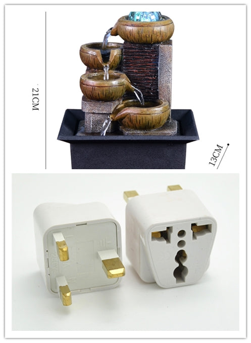 European Desktop Fountain Running Water, Waterfall – Relaxing Zen Decor