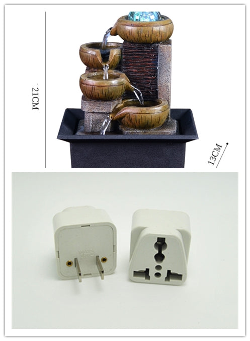 European Desktop Fountain Running Water, Waterfall – Relaxing Zen Decor