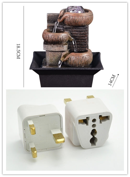 European Desktop Fountain Running Water, Waterfall – Relaxing Zen Decor