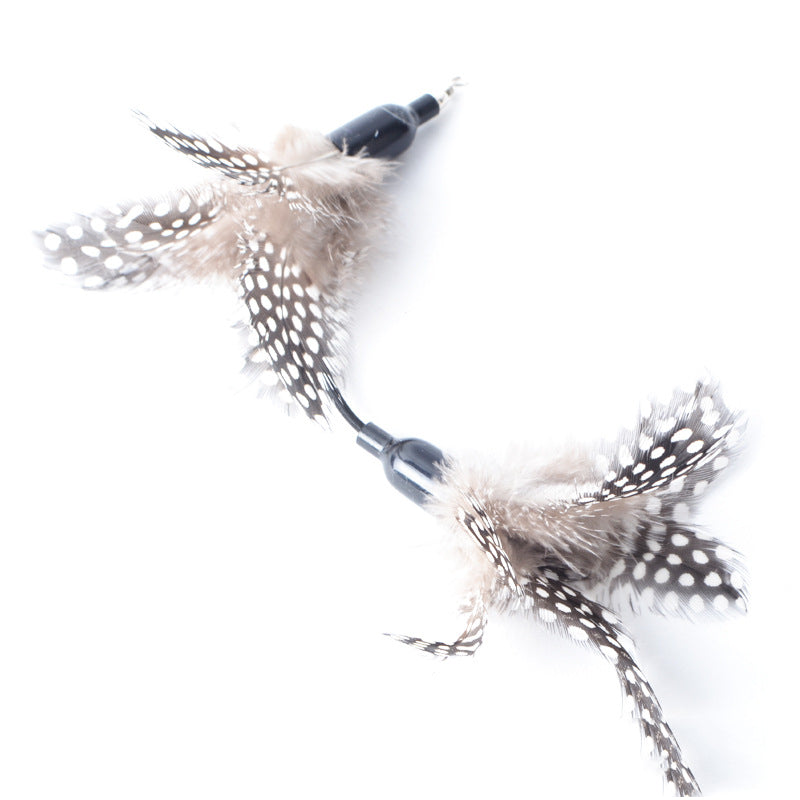 Bird Cat Toy (Katzenspielzeug) | Real Feather Teaser Play & Chase Toy Ovelo