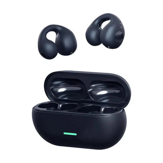 Wireless Ear Clip Bluetooth Headset 5.3 | Bone Conduction Open-Ear TWS | OVELO