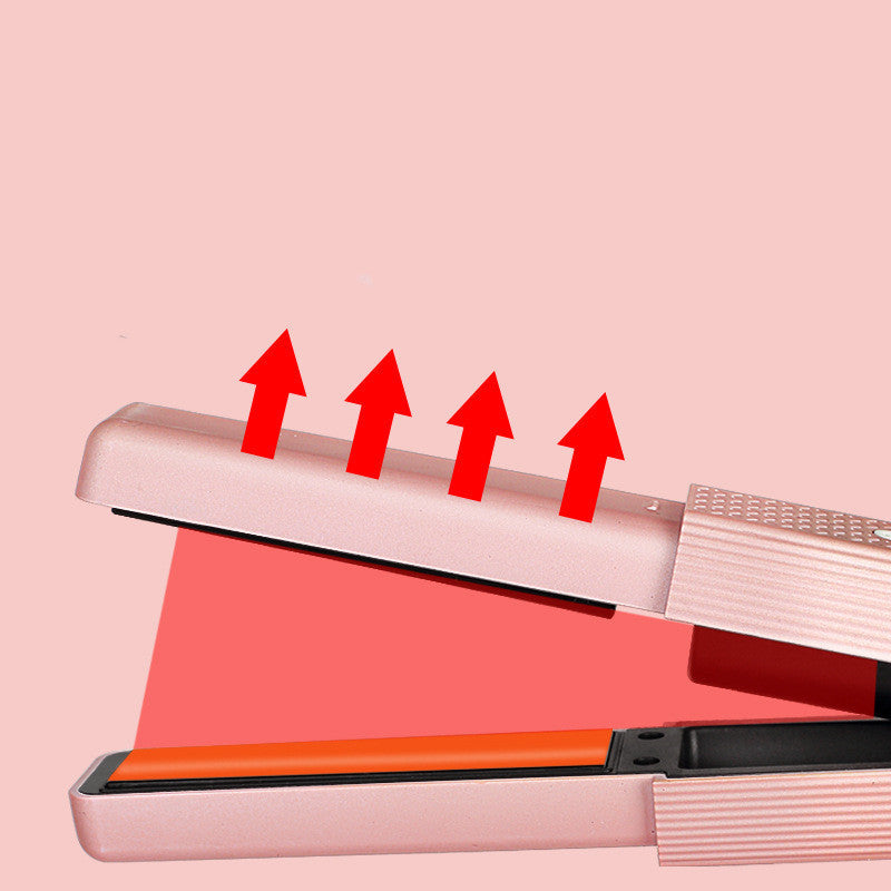 Cordless USB Hair Straightener & Curler – Portable Travel Styling