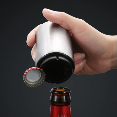 Creative Stainless Steel Beer Bottle Opener – Effortless One-Hand Bar Tool Ovelo