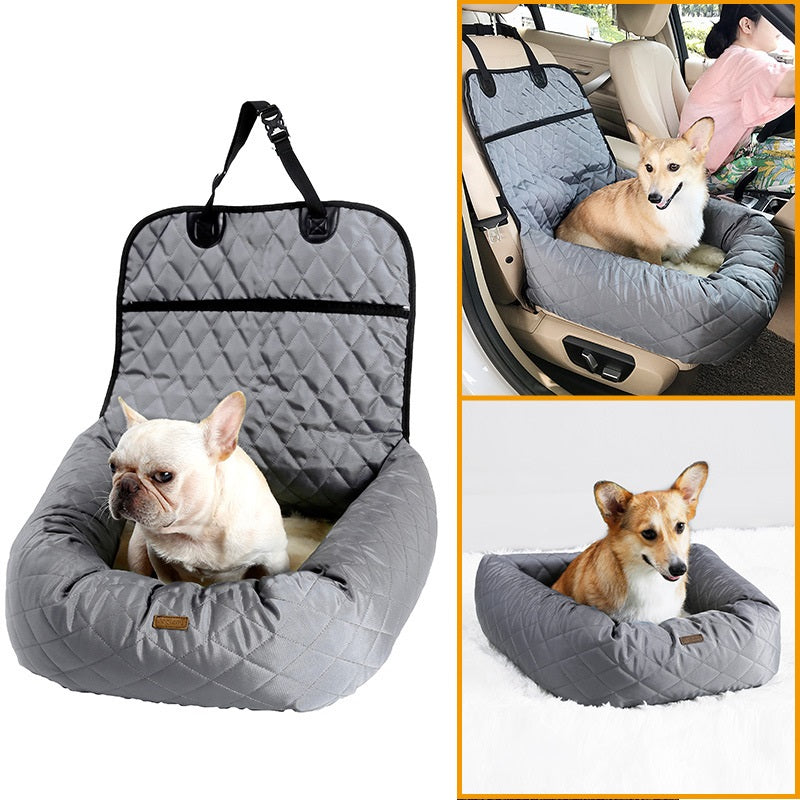 2-in-1 Pet Dog Carrier & Car Seat Pad | Comfortable Travel Solution Ovelo