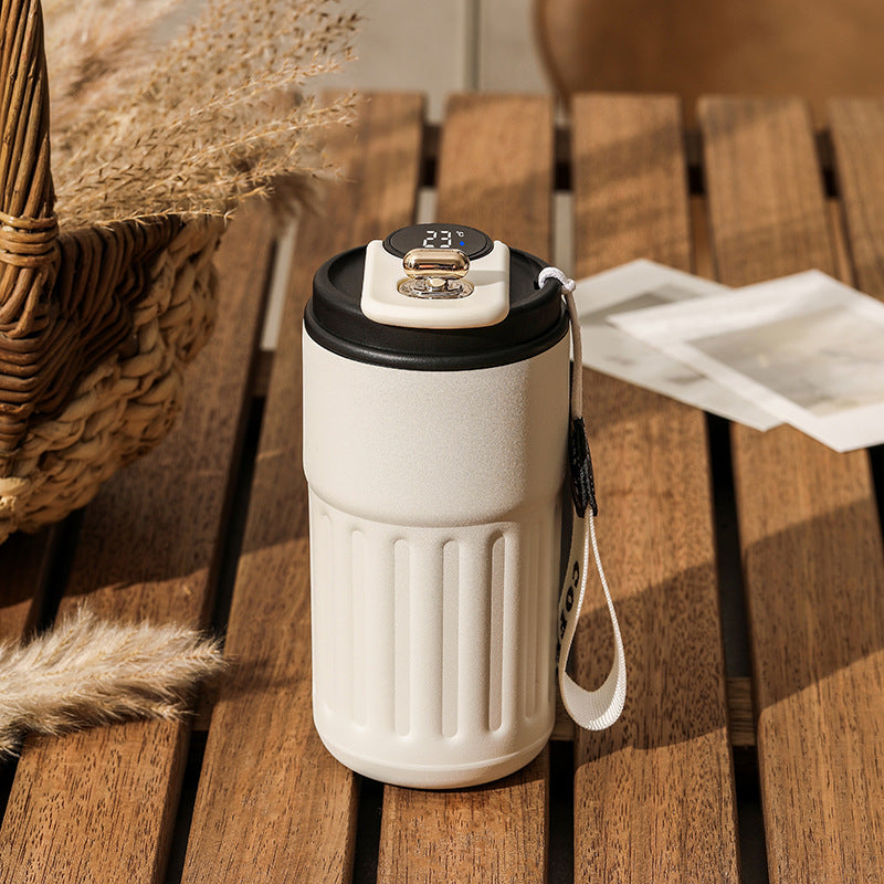 Smart Digital Thermal Bottle 450 ml – Insulated Coffee Mug