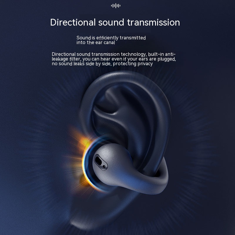 Wireless Ear Clip Bluetooth Headset 5.3 | Bone Conduction Open-Ear TWS | OVELO