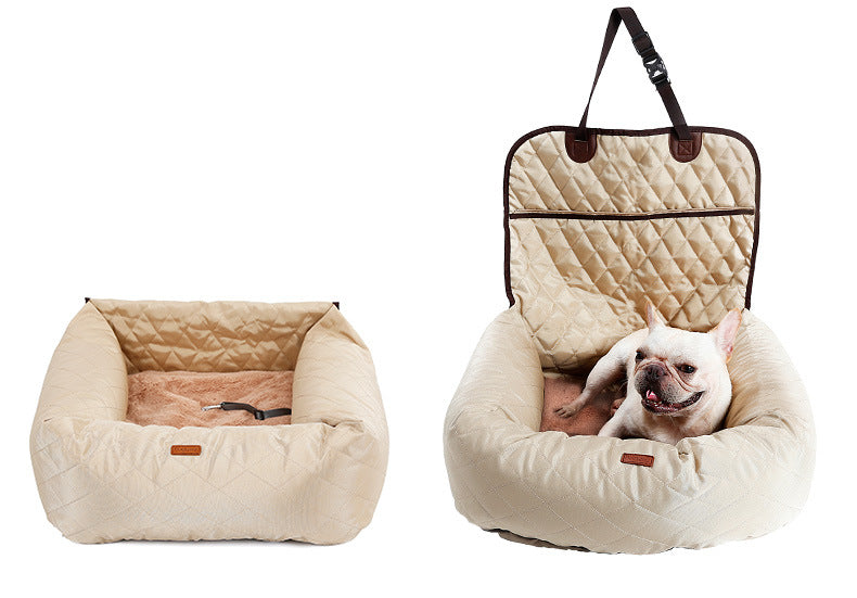 2-in-1 Pet Dog Carrier & Car Seat Pad | Comfortable Travel Solution Ovelo