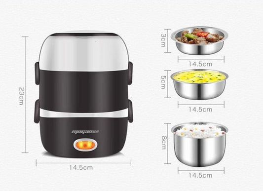 Portable Mini Rice Cooker - Compact 1.2L Meal Prep for Travel & Office Ovelo