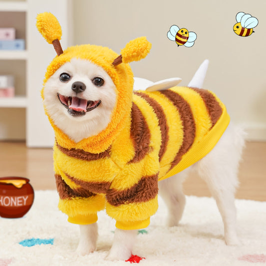 Pet Clothes Dog Cat Autumn Winter Costume – Bee Design Ovelo
