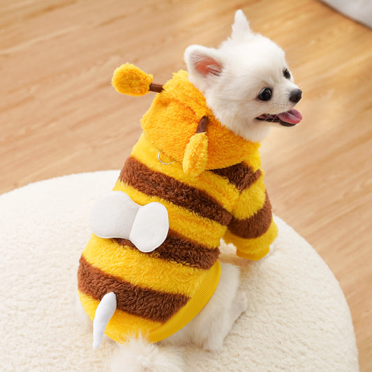 Pet Clothes Dog Cat Autumn Winter Costume – Bee Design Ovelo
