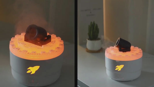 Battery Aroma Diffuser with Flame Ambience Light
