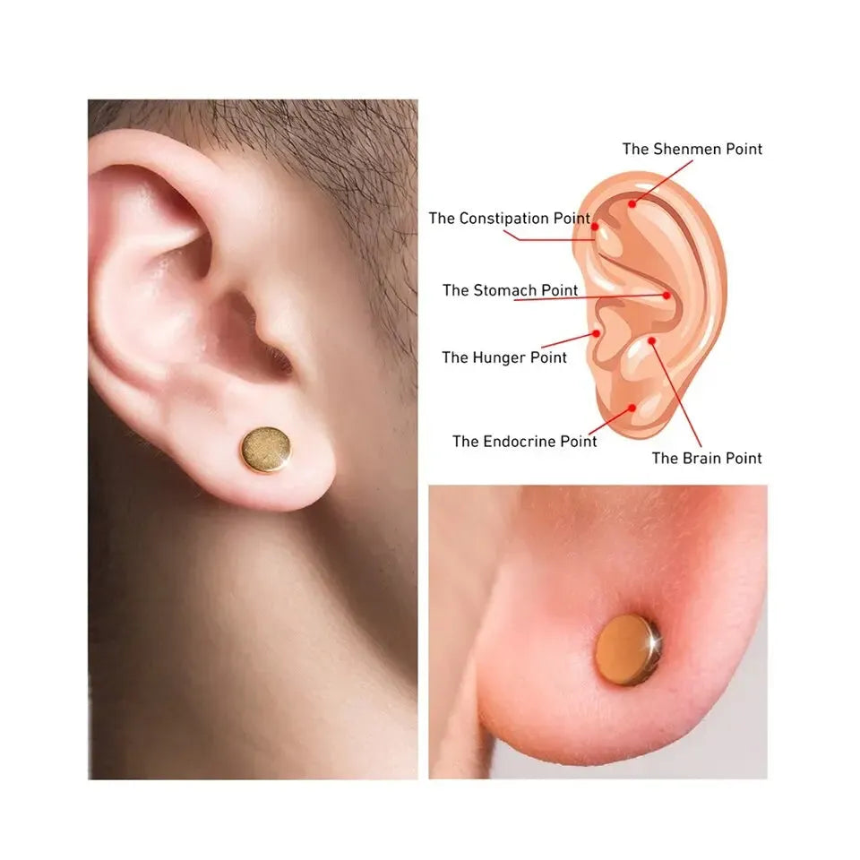 ZeroSmoke Auricular Therapy Magnet Earrings – Ear-Point Stimulation - Il mio negozio
