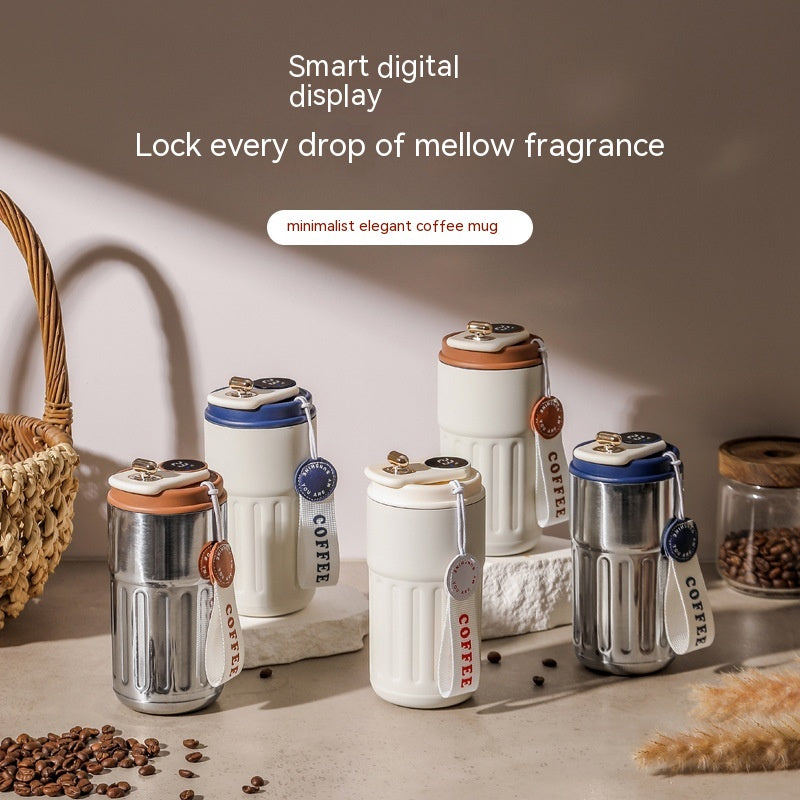 Smart Digital Thermal Bottle 450 ml – Insulated Coffee Mug
