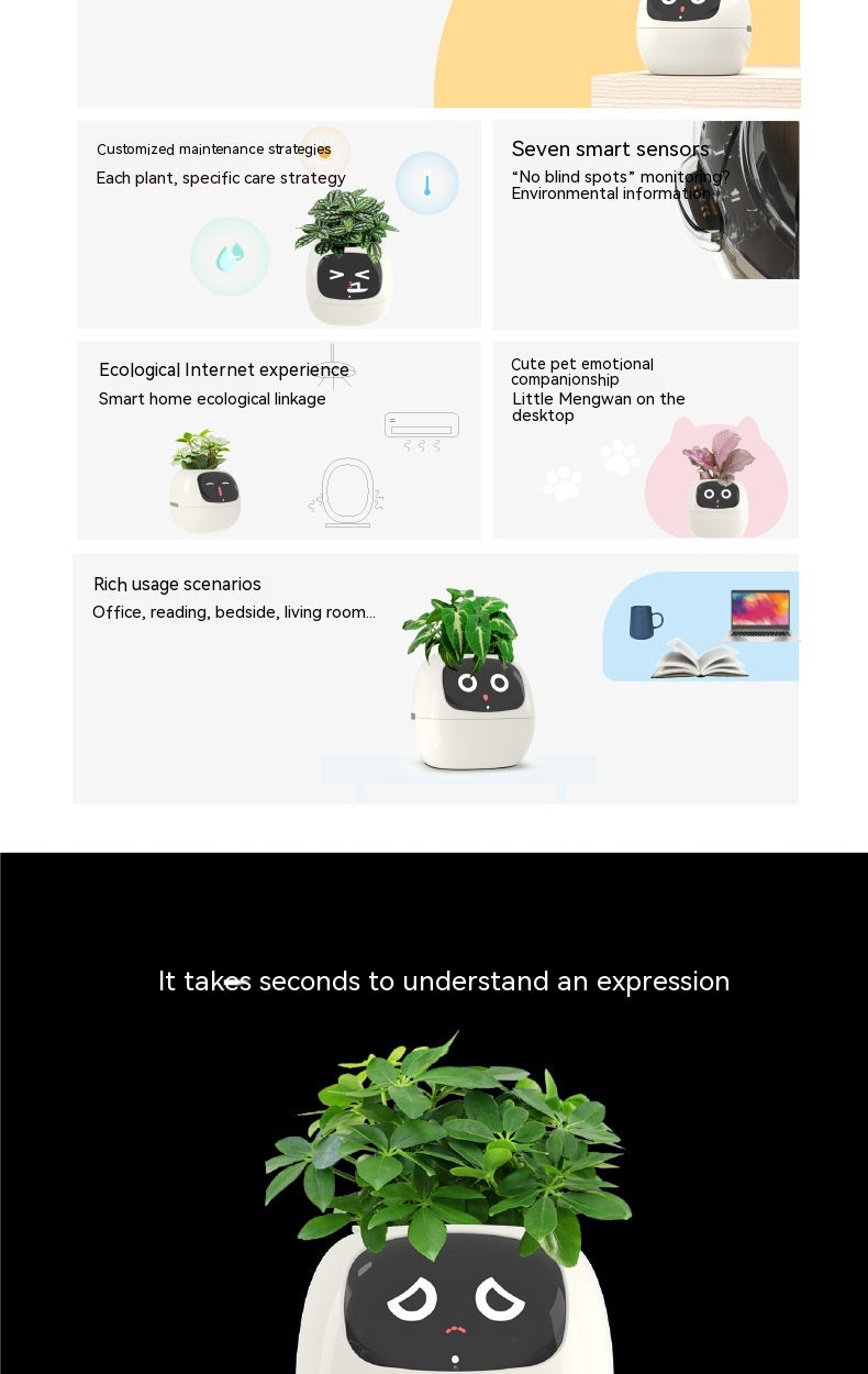 Smart Planter with AI Sensors – Fun, Easy Indoor Plant Care Ovelo